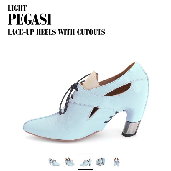 Baby Blue John Fluevog Pegasi Light Size 6 - Picture 11 of 13